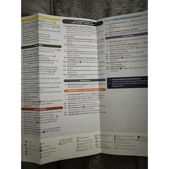 RARE Universal Studios 2 Park Guide Map 2023 - LAST UNIVERSAL MAPS EVER PRINTED - Picture 11 of 13